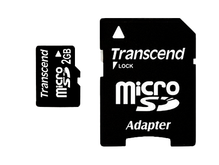 Карта памяти 2ГБ Transcend &quot;TS2GUSD&quot;, Micro SecureDigital Card + адаптер