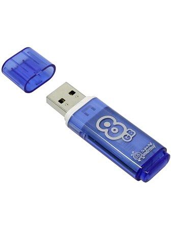 Накопитель USB flash 16ГБ SMARTBUY &quot;Glossy&quot; (SB16GBGS-B), USB2.0, синий