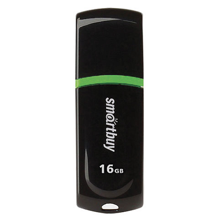 Накопитель USB flash 16ГБ SMARTBUY &quot;Paean&quot; (SB16GBPN-K), USB2.0, черный