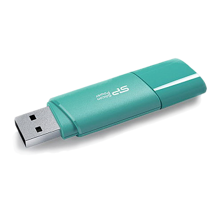 Флеш-диск 32 GB SILICON POWER Ultima U06 USB 2.0, голубой, SP32GBUF2U06V1B