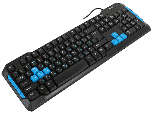 Клавиатура проводная игровая SVEN Challenge 9500, USB, 104 клавиши+10 дополнительных клавиш, чёрный,