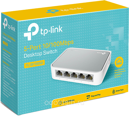 Коммутатор TP-Link &quot;TL-SF1005D(RU)&quot; 5 портов 100Мбит/сек.