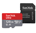 Карта памяти 128ГБ SanDisk &amp;quot;Ultra SDSQUNS-128G-GN6TA&amp;quot; microSD XC UHS-I + адаптер