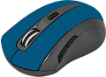 Мышь беспроводная DEFENDER Accura MM-965, USB, 5 кнопок + 1 колесо-кнопка, оптическая, голубая, 5296