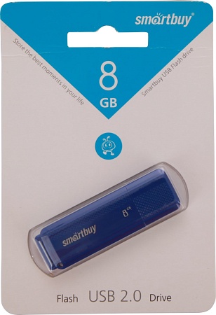 Накопитель 8 GB SMARTBUY &quot;Dock&quot; (SB8GBDK-B), USB 2.0, синий