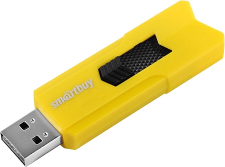 Флэш-диск 16 GB SMARTBUY &quot;Stream&quot; (SB16GBST-Y)USB 2.0, желтый