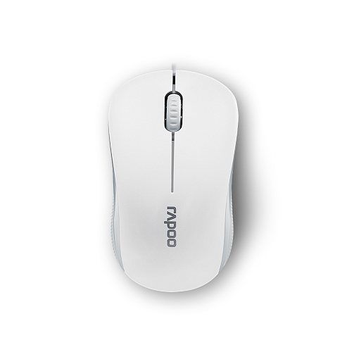 Мышь RAPOO &amp;quot;N1130&amp;quot; оптическая проводная USB, белый и серый [13743]